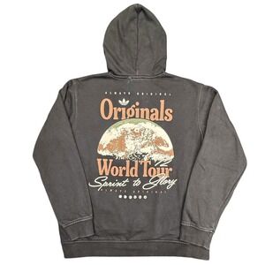 Adidas Originals World Tour Sprint to Glory Graphic Hoodie Gray‎ Men's